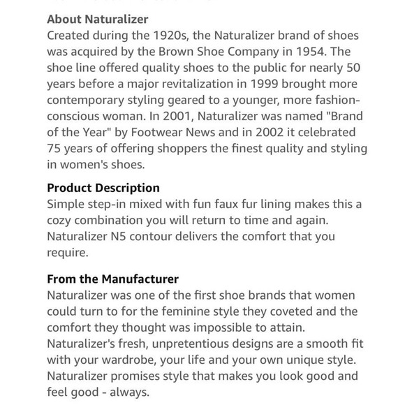 NATURALIZER Women’s CYPRESS Faux Fur Slip On Sneakers OATMEAL Size 10M NIB - Picture 7 of 9